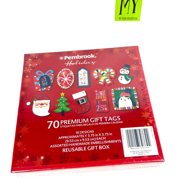 Pembrook Holiday Premium Gift Tags – 70 Count (NEW) - Picture 10 of 11